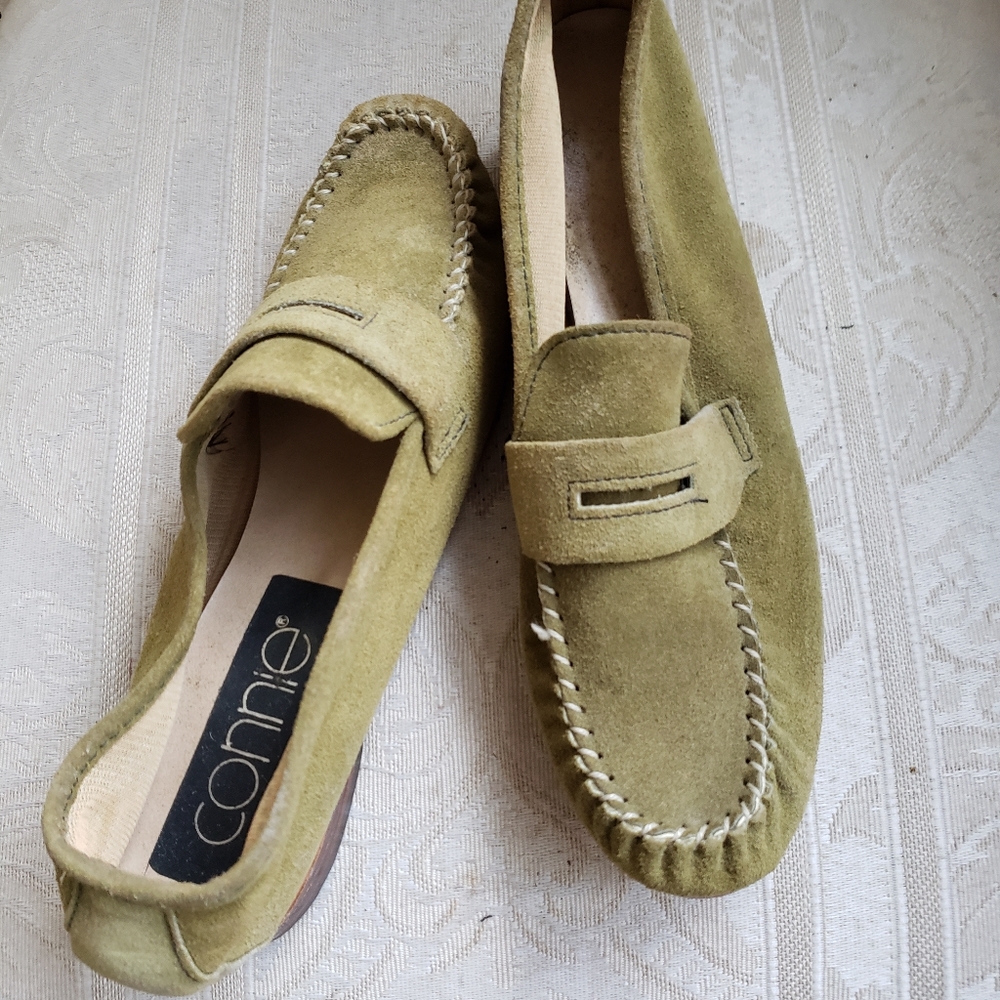 Olive Green Loafers size 8